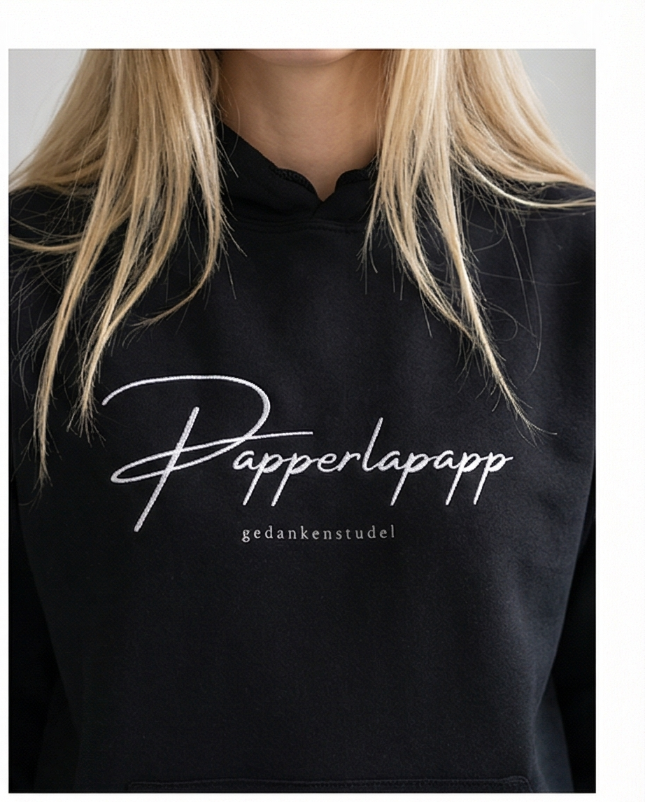 Papperlapapp Hoodie – Minimal