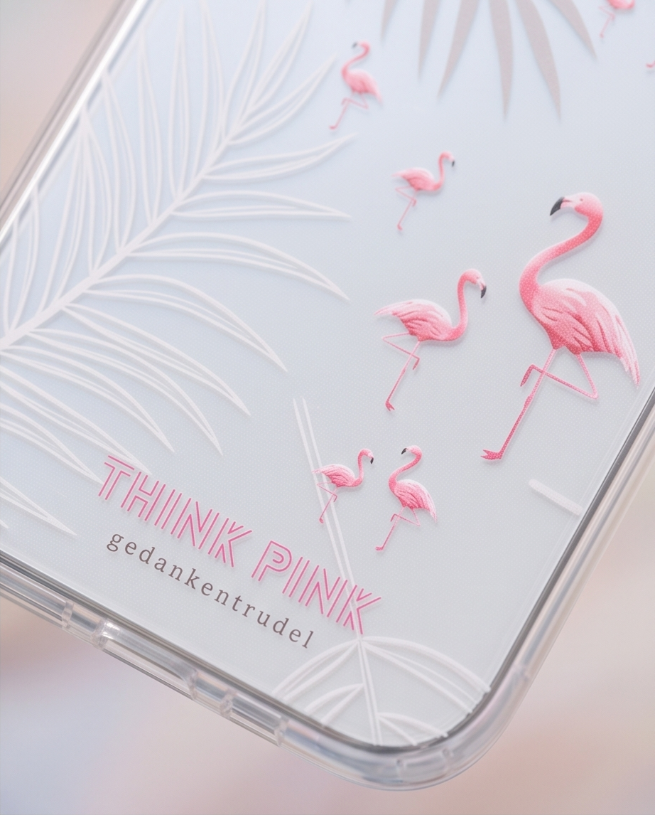 Think Pink – Handyhülle transparent