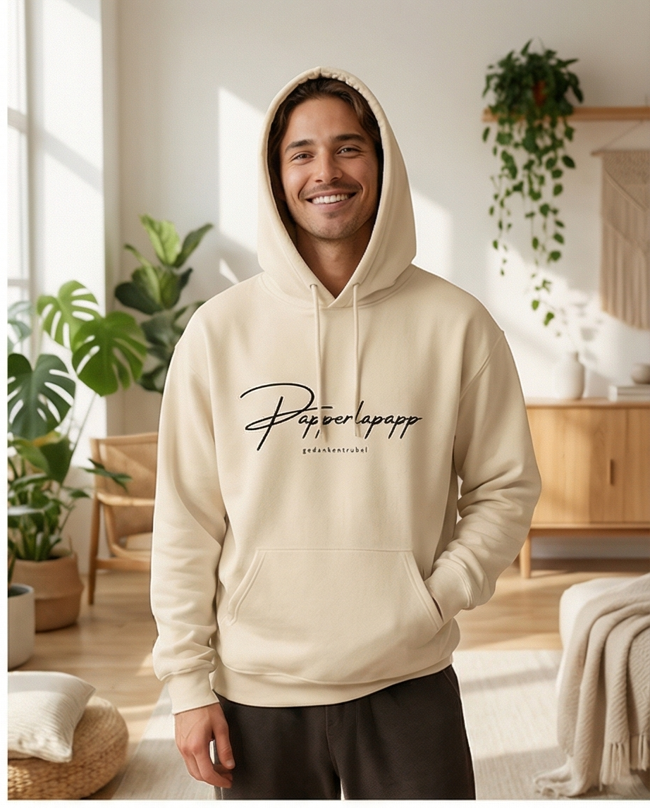 Papperlapapp Hoodie – Minimal