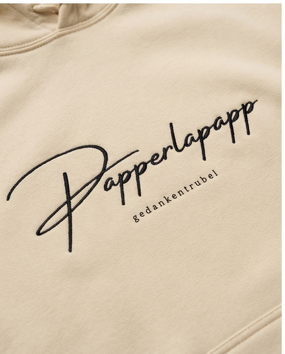 Papperlapapp Hoodie – Minimal