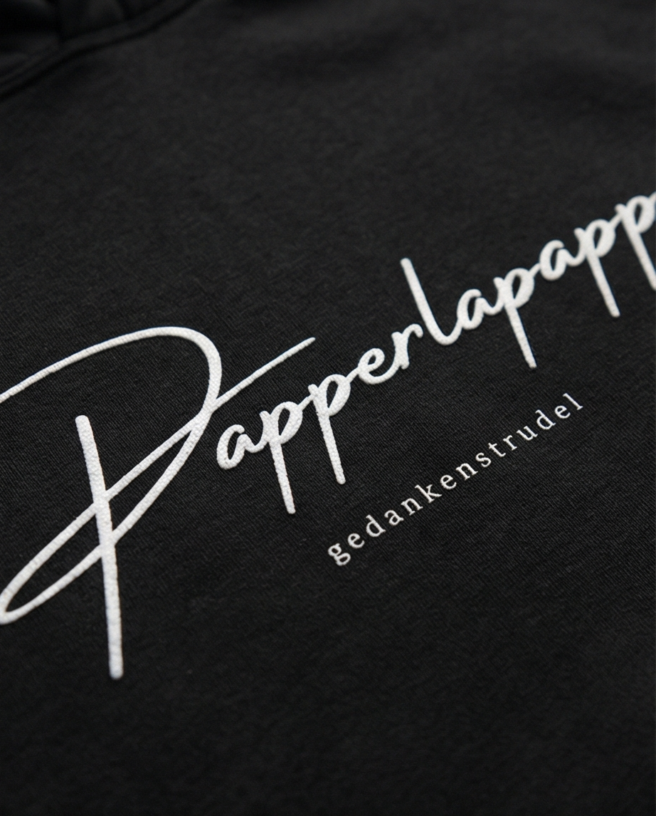 Papperlapapp Hoodie – Minimal