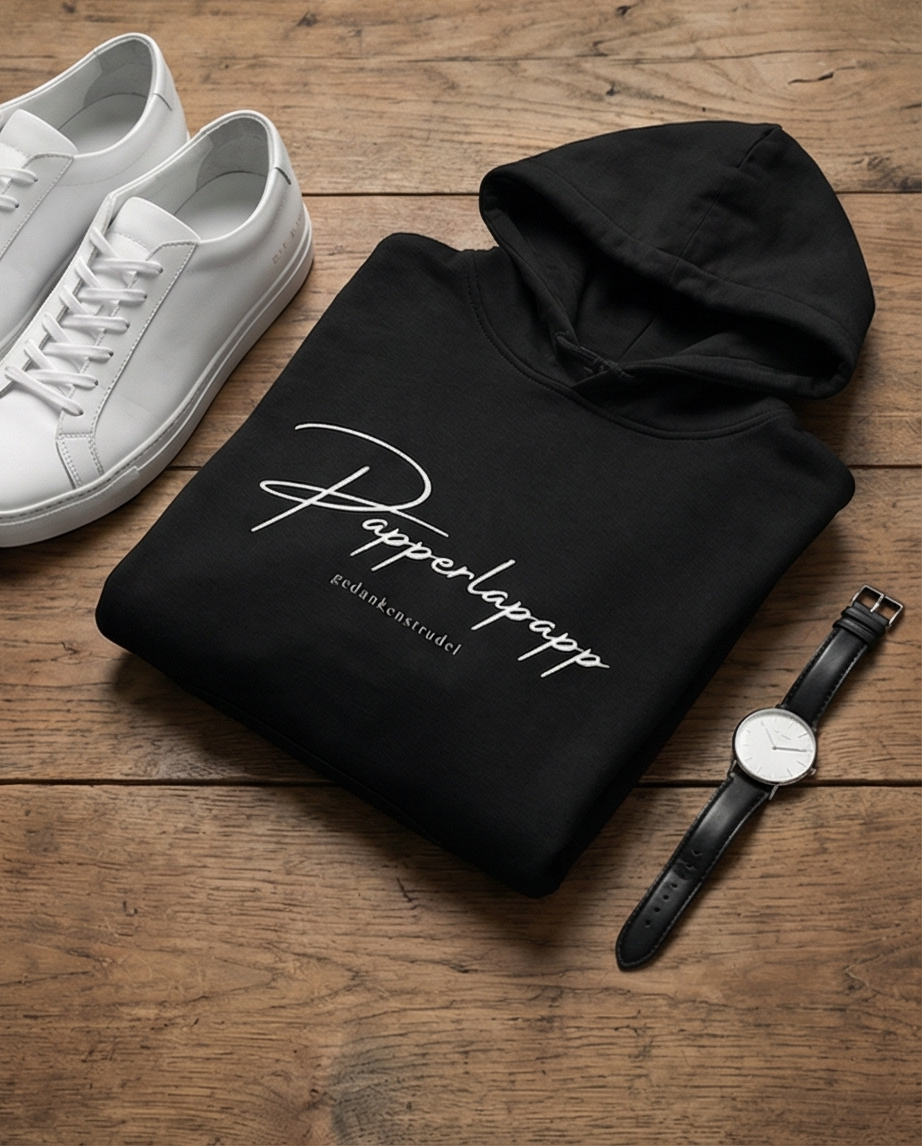 Papperlapapp Hoodie – Minimal