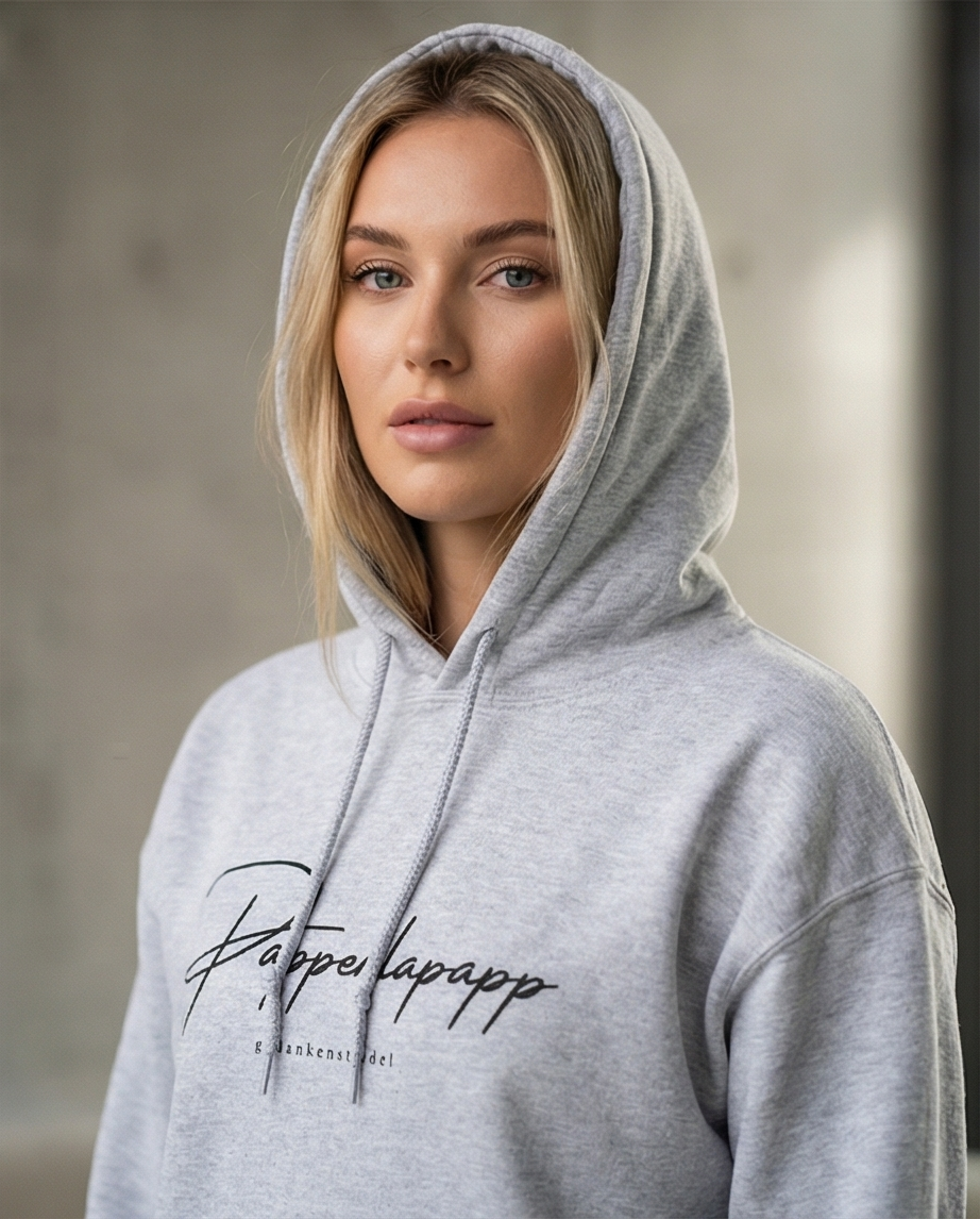 Papperlapapp Hoodie – Minimal