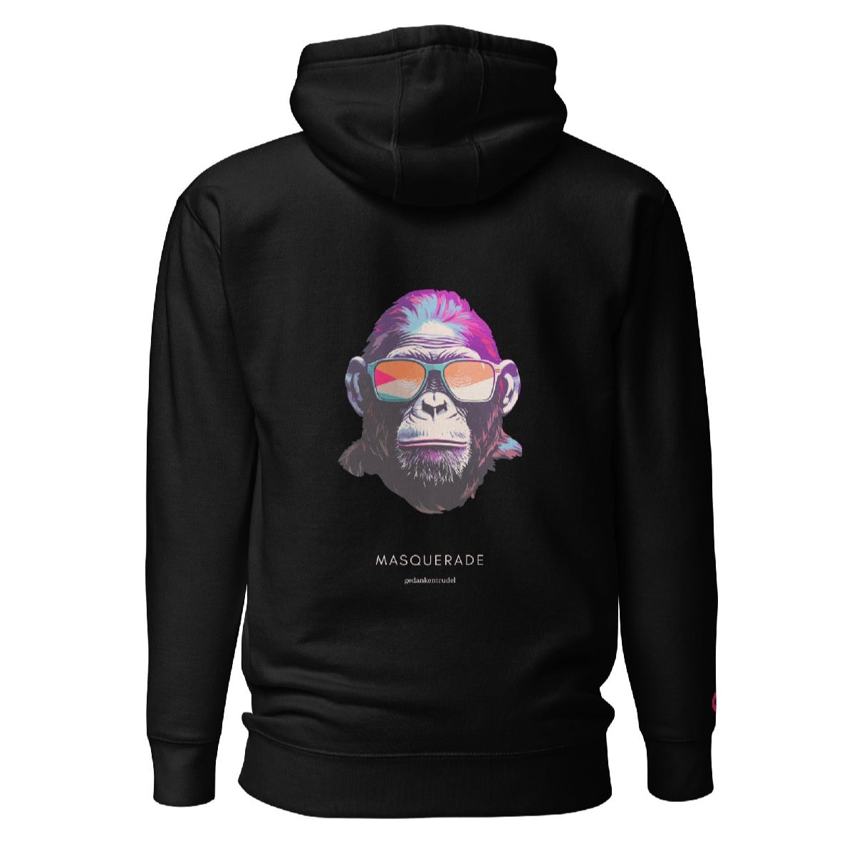 Masquerade Backprint Hoodie – mind swirl | Unisex streetwear hoodie