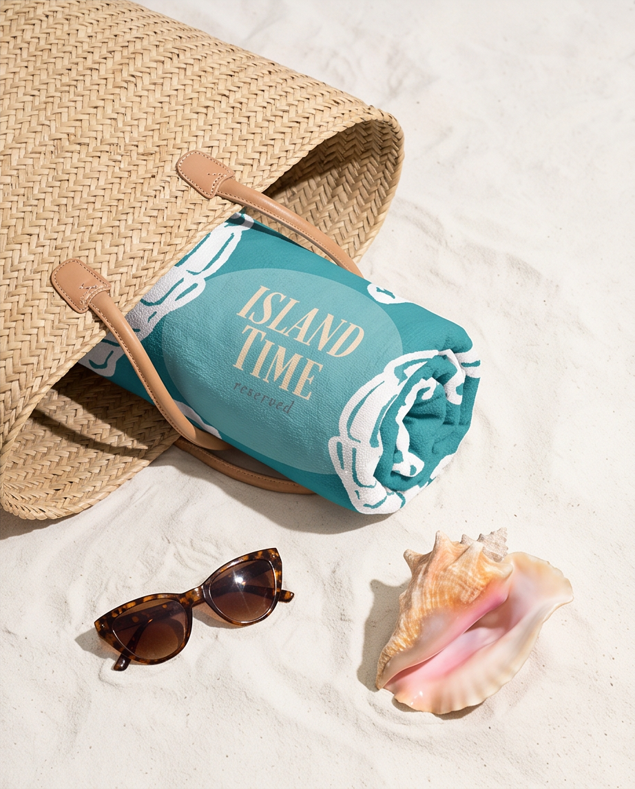Island Time – Beach Towel