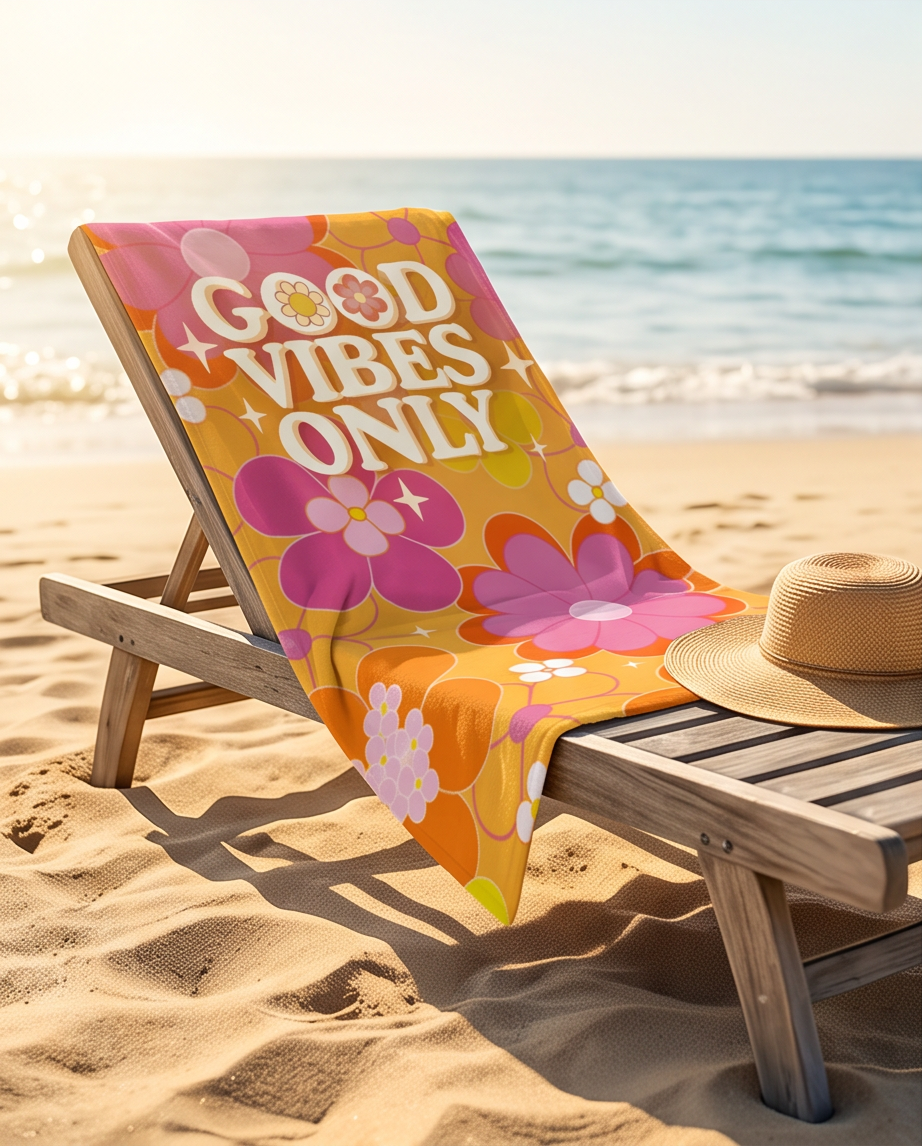 Good Vibes Only – Beach Towel